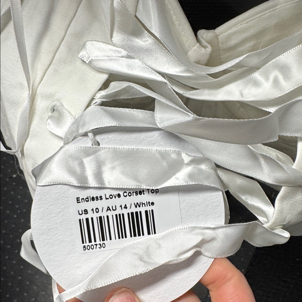 Princess Polly endless love corset crop top size US 10 // 112592 - Picture 2 of 2
